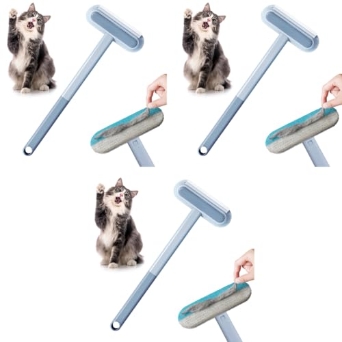 Qpets® Dog Hair Remover 3 In 1 Pet Lint Roller with 2 Integrated Cleaning Brushes Brush Dust Cleaning for Sofa Carpet Couch Clothing 3 PCS Qpets® Dog Hair Remover 3 In 1 Pet Lint Roller with 2 Integrated Cleaning Brushes Brush Dust Cleaning for Sofa Carpet Couch Clothing 3 PCS